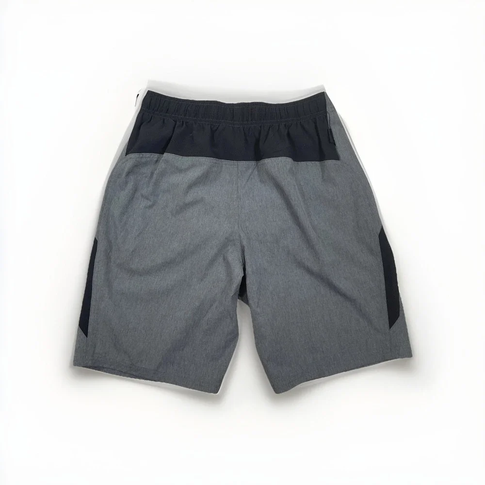 Nike Just Do It Black Gray Small Swim Beach Shorts‎ Athletic